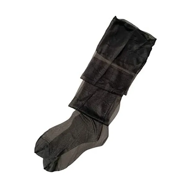 Women’s 10 Denier Vintage Thigh High See Through Non-stretch RHT Silk Stocking 928