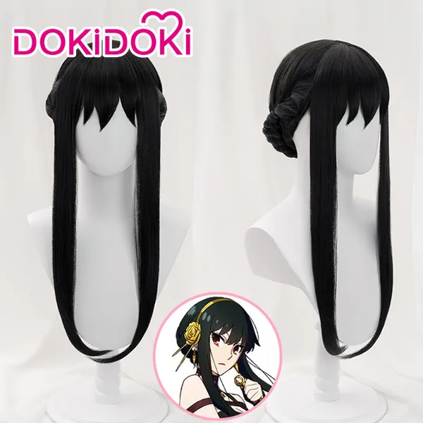 【Ready For Ship】DokiDoki Anime  Manga SPY×FAMILY Cosplay Yor Forger Wig New Party Outifit Dress