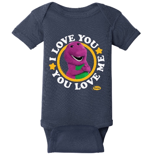 Barney I Love You You Love Me Song Purple Dinosaur Baby Bodysuit