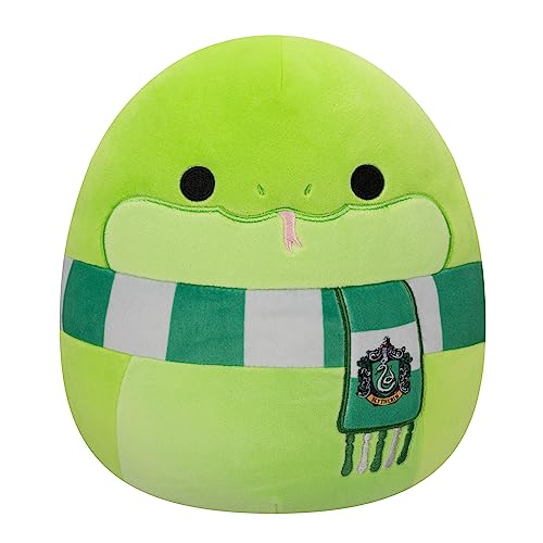 Squishmallows Original Harry Potter 10-Inch Slytherin Snake Plush - Medium-Sized Ultrasoft Official Jazwares Plush - Green