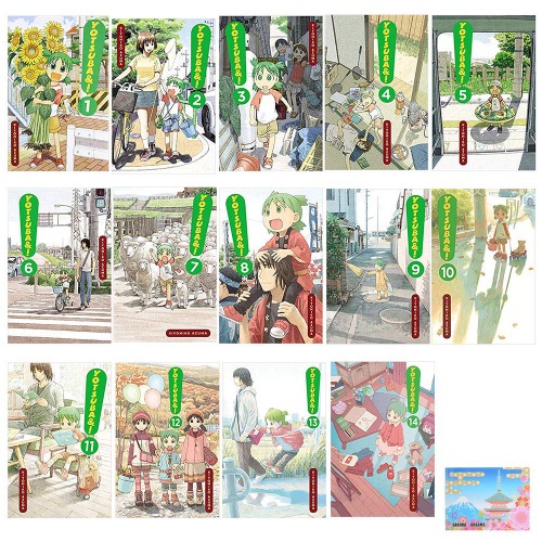 YOTSUBA & ! Manga Series Vol 1 - 14 Set , Original Sticky