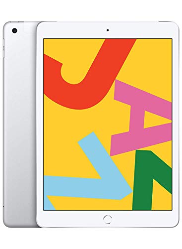 2019 Apple iPad 7th Gen (10.2 inch, Wi-Fi, 128GB) Silver (Renewed) - Wi-Fi - 128GB - Silver