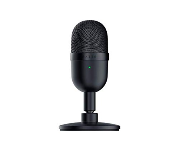 Razer Seiren Mini USB Condenser Microphone: for Streaming and Gaming on PC - Professional Recording Quality - Precise Supercardioid Pickup Pattern - Tilting Stand - Shock Resistant - Classic Black - Classic Black - Seiren Mini