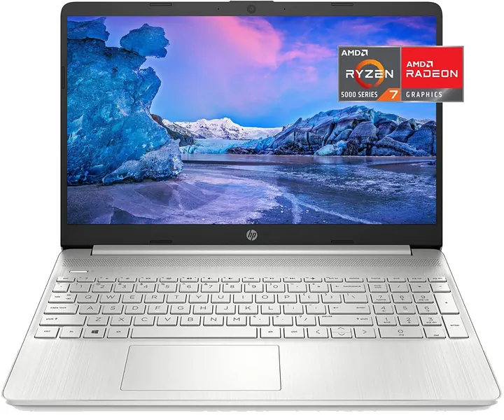 2022 Newest HP 15.6 HD Micro-Edge Laptop，8-Cores AMD Ryzen 7 5700U(up to 4.3GHz), 16GB DDR4 RAM, 1TB PCIe SSD, Full-Size KB, WiFi 6, Bluetooth 5.2, HDMI, Windows 11, Silver, w/ 3in1 Accessories - 16GB RAM | 1TB SSD