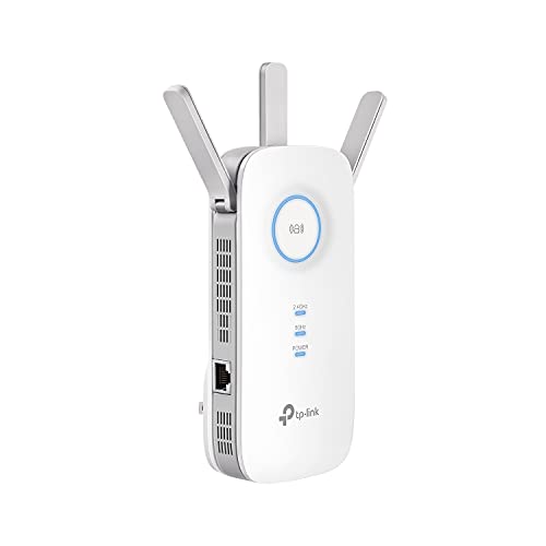 TP-Link AC1900 WiFi Extender (RE550), Covers Up to 2800 Sq.ft and 35 Devices, 1900Mbps Dual Band Wireless Repeater, Internet Booster, Gigabit Ethernet Port - AC1900