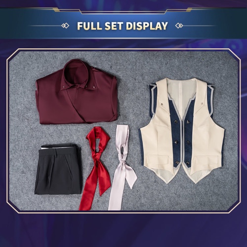 【Size S-3XL】DokiDoki-SR Game Cosplay Costume Male Suit | Full Set / L-Order Processing Time Refer to Description Page