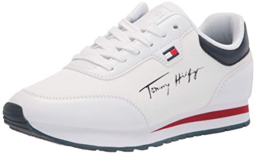 Tommy Hilfiger Womens Twlaces Sneaker - 7.5 - White118