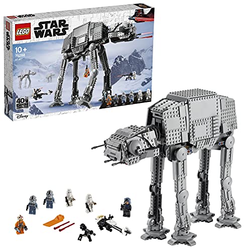 LEGO 75288 Star Wars AT-AT Walker Building Toy, 40th Anniversary Collectible Figure Set, Room Décor, Gift Idea for Kids, Boys & Girls with 6 Minifigures