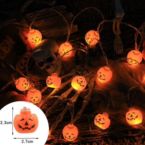 Spooky LED Light String - Jack O Lanterns