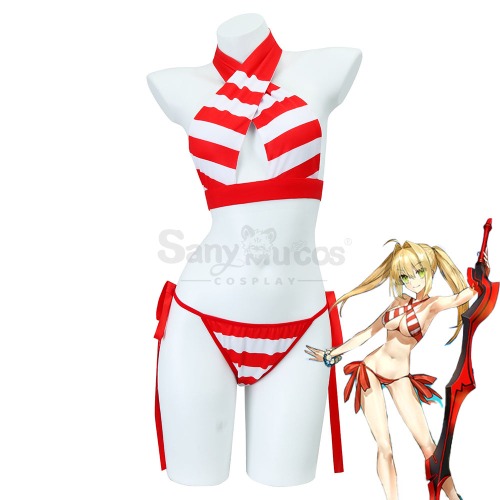 Game Fate Grand Order Cosplay Nero Claudius Bikini Swimsuit Cosplay Costume - XS/S/M