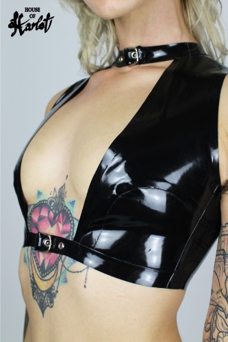 House of Harlot SIENA TOP | XS (UK8/ EU36 /US6) / BLACK