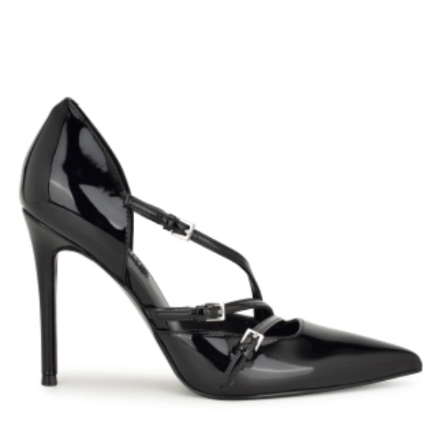 Filma Pointy Toe Pumps | 9 / M / Black/Black