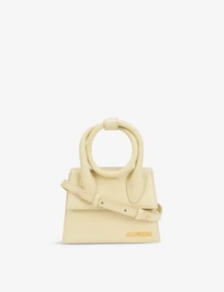 JACQUEMUS Le Chiquito Noeud medium leather top-handle bag