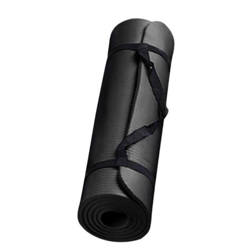 Large Size Anti Slip Yoga Fitness Mat - Black / Large
