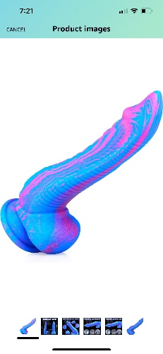 Realistic Silicone Monster Dildo with Suction Cup, 9 Inches Huge Thick Dildo for G-spot Stimulation, Adult Sex Toy Animal Tentacle Dildo Monster Cock Horse Dick Dong for Men Women