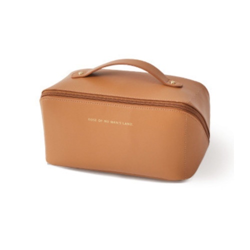 Deluxe Travel Cosmetics Organizer Bag - Hazelnut Brown