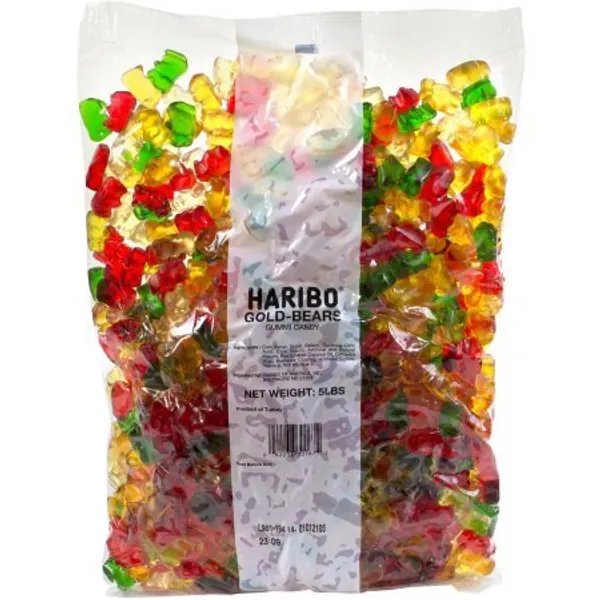Haribo Gold-Bears Gummi Candy, 5-Pound Bag (Pack of 2)