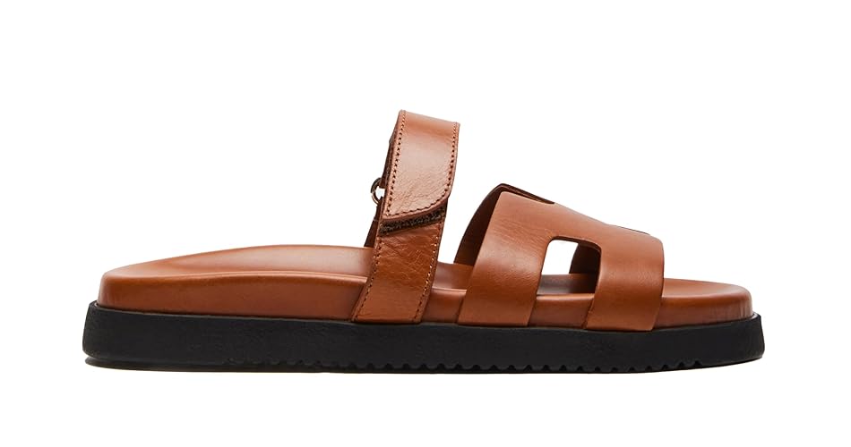 Steve Madden Women's Mayven Slide Sandal - 7.5 - Camel Leather