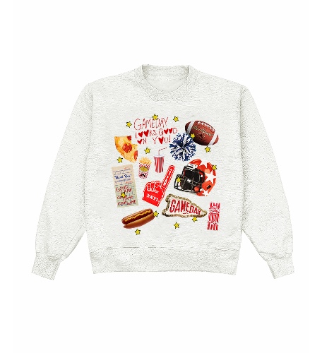 Gameday Charms Heather Crewneck | M / Oatmeal Heather