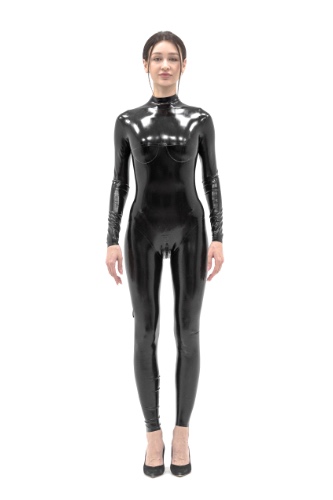 Full Body Latex Catsuit | Black / M