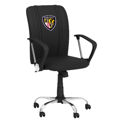 Curve Task Chair with Baltimore Ravens Alternate Logo