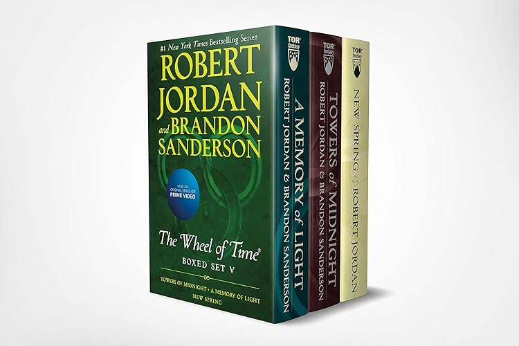 Wheel of Time Premium Boxed Set V: Book 13: Towers of Midnight, Book 14: A Memory of Light, Prequel: New Spring