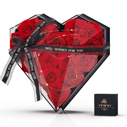 IVWVI Preserved Rose - Gifts for Her,16 PCS Preserved Flowers Immortal Roses Regalos para Mama Mom Gifts Women Gifts for Christmas Eternal Rose Valentines Day Gifts Girlfriend Gifts Grandma Gifts - 