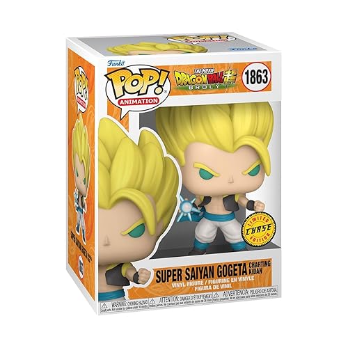 Funko POP! Animation: Dragon Ball Super: Broly - Gogeta - 1/6 Quote Für Seltene Chase-Variante - Dragon Ball Super Broly - Vinyl-Sammelfigur - Geschenkidee - Offizielle Handelswaren - Anime Fans