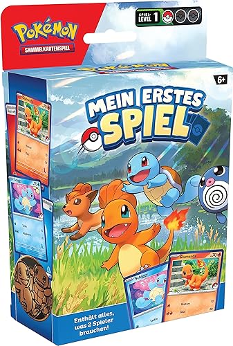 Pokémon-Sammelkartenspiel: Mein erstes Spiel – Glumanda und Schiggy (Mit 2 spielbereiten Mini-Decks & Zubehör) - Glumanda und Schiggy