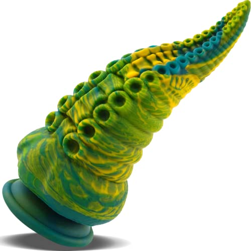 8.7in Thick Dragon dildo Fantasy Monster Dildo for Women & Men, Big Tentacle Dildo Huge Horse Dildo Adult Sex Toy, Leyuto Silicone Monster Dildo Anal Butt Plug with Suction Cup for Vaginal & Anal Play - L - Jungle