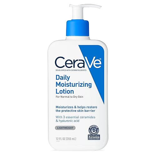 CeraVe Daily Moisturizing Lotion, 12 Ounce | for Dry Skin, Body Lotion & Face Moisturizer - 12 Fl Oz (Pack of 1)