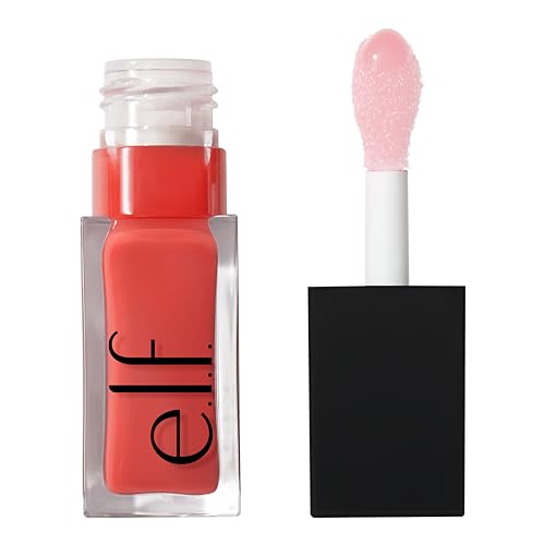 e.l.f. Glow Reviver Lip Oil, Nourishing Tinted Lip Oil For A High-shine Finish, Infused With Jojoba Oil, Vegan & Cruelty-free, Pink Quartz - Pink Quartz - 0.25 Fl Oz (Pack of 1)