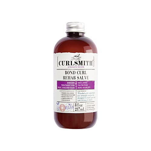 Curlsmith - Bond Curl Rehab Salve, Bond Building Strength Treatment for Weak, Damaged Hair (8 fl oz) - 8 Fl Oz (Pack of 1)