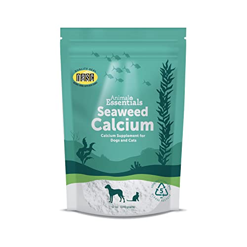 Animal Essentials Seaweed Calcium Supplement for Dogs & Cats, 12 oz, Iceland Seaweed Magnesium, Boron, Zinc - 12 oz (Pack of 1)