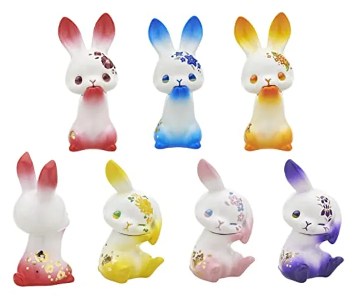 Kitan Club Hana Rabbit Blind Box - 1 of 6 Collectable Figurines - Fun, Versatile Decoration - Authentic Japanese Design
