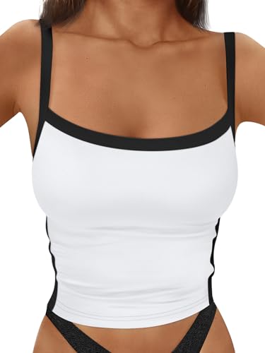 Women’s Black and White Tank Top