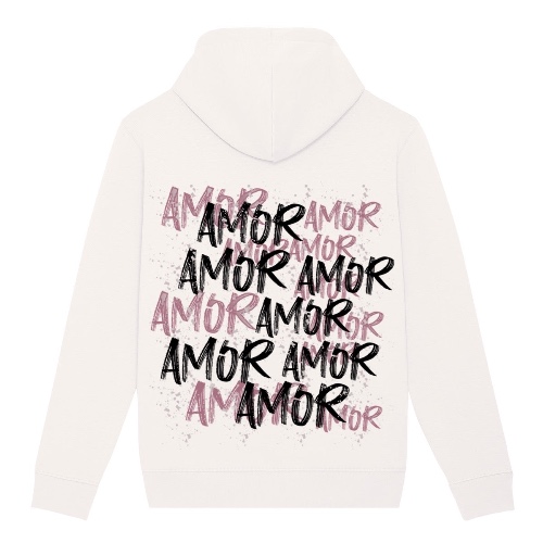 Sweat Capuche Blanc 'Amor' | XS / Blanc