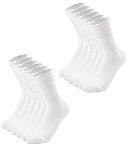 Womens Crew Socks White