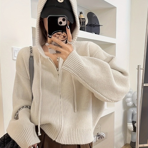 Zip Up Hoodie Cardigan