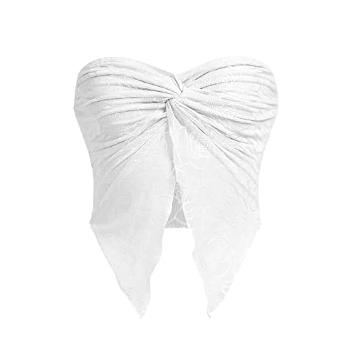 Meladyan Women’s Front Tie Tube Top