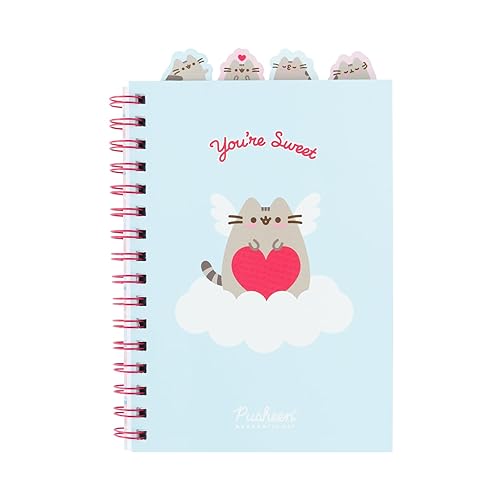 Grupo Erik Pusheen A5 Project Notebook With 4 Dividers | A5 Notebook With Dividers, Project Planner, Notepad A5 | Pusheen Gifts, Pusheen Stationery, Pusheen Cat - Pusheen