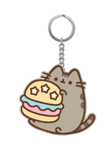 Pusheen 10th Anniversary Burger Keychain