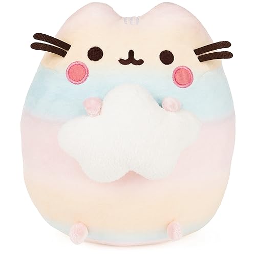 GUND Pusheen Rainbow Ombre Plush, Stuffed Animal for Ages 8 and Up, Rainbow, 9.5”