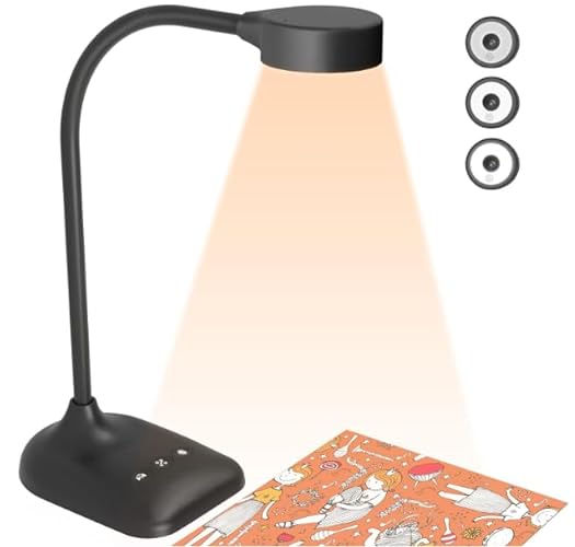 kitchbai Document Camera for Teachers, Webcam and Overhead Camera for Classroom with Mic, LED Lights, Image Invert, Fold for Mac OS, Windows, Zoom, OBS Work with Distance Learning/Teaching, Live Demo