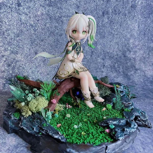 DIY 6inch chibi super light clay figure from given image, table top ornament, unique clay art