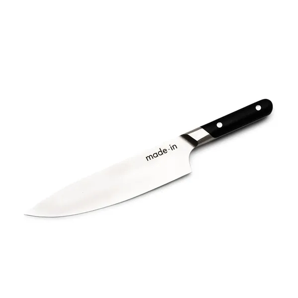 Made In Cookware - 8" Chef Knife - Made in France - Full Tang w/ Truffle Black Handle - Black Handle