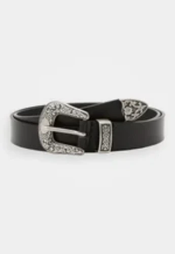 Unisex leather Belt - Ceinture - black