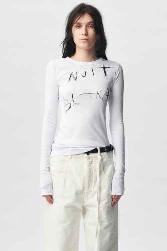 Fanie Long Sleeve T-Shirt Nuit Blanche | XS