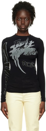 T-shirt à manches longues Emery noir