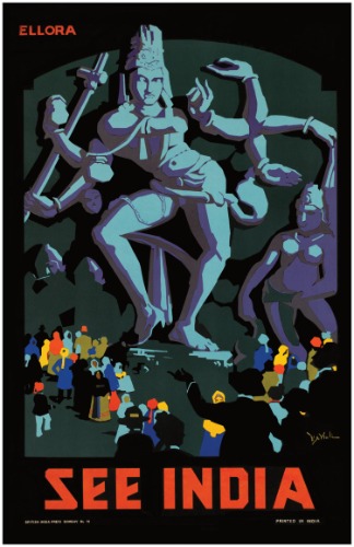 1920s 'See India: Ellora' Travel Poster | Default Title